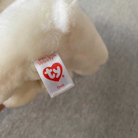 NWT Ty Original Beanie Babies Oslo the Christmas Polar Bear 6" 2019 - Picture 13 of 13